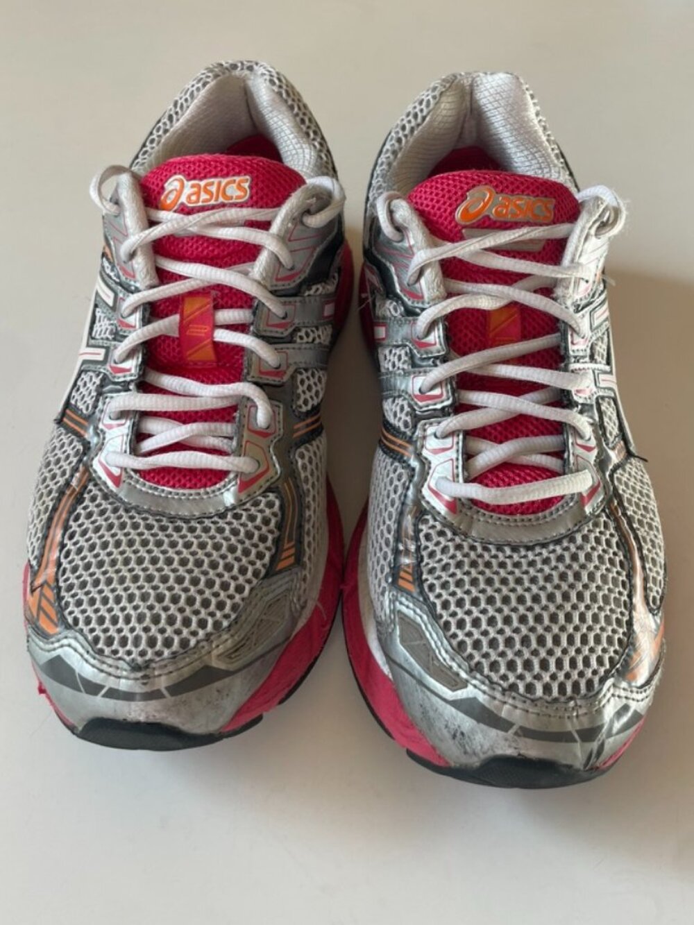 ASICS GT-3000 Running Shoes Women’s Size 9 Silver Pink Stability Sneakers
